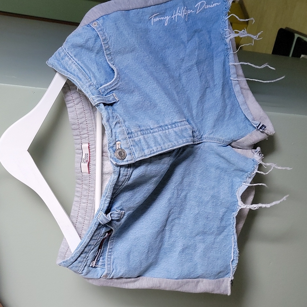 MUST SELL, OBO Tommy Hilfiger Denim Knit Cutoff Shorts Size 6